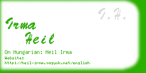 irma heil business card